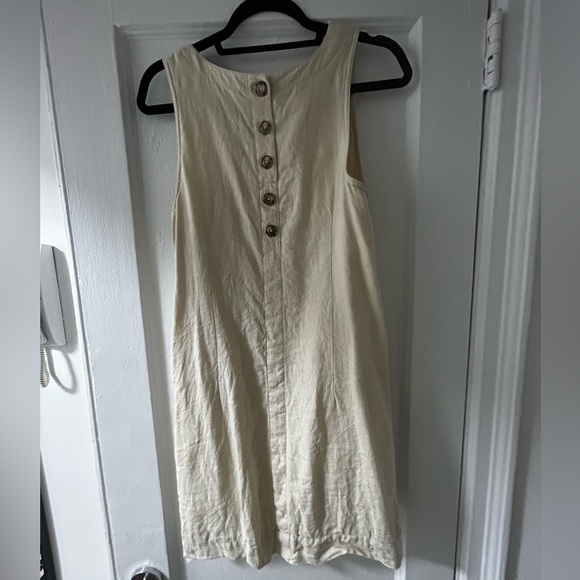 J. Crew Linen Button-back Shift Dress - Picture 3 of 6